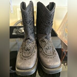 Black Lace Western Boots **pet friendly home**